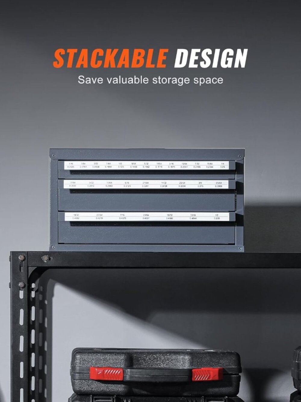 Drill Bit Dispenser Cabinet, Three-Drawer Drill Bit Dispenser, Drill Bit Organiz - Picture 8 of 8